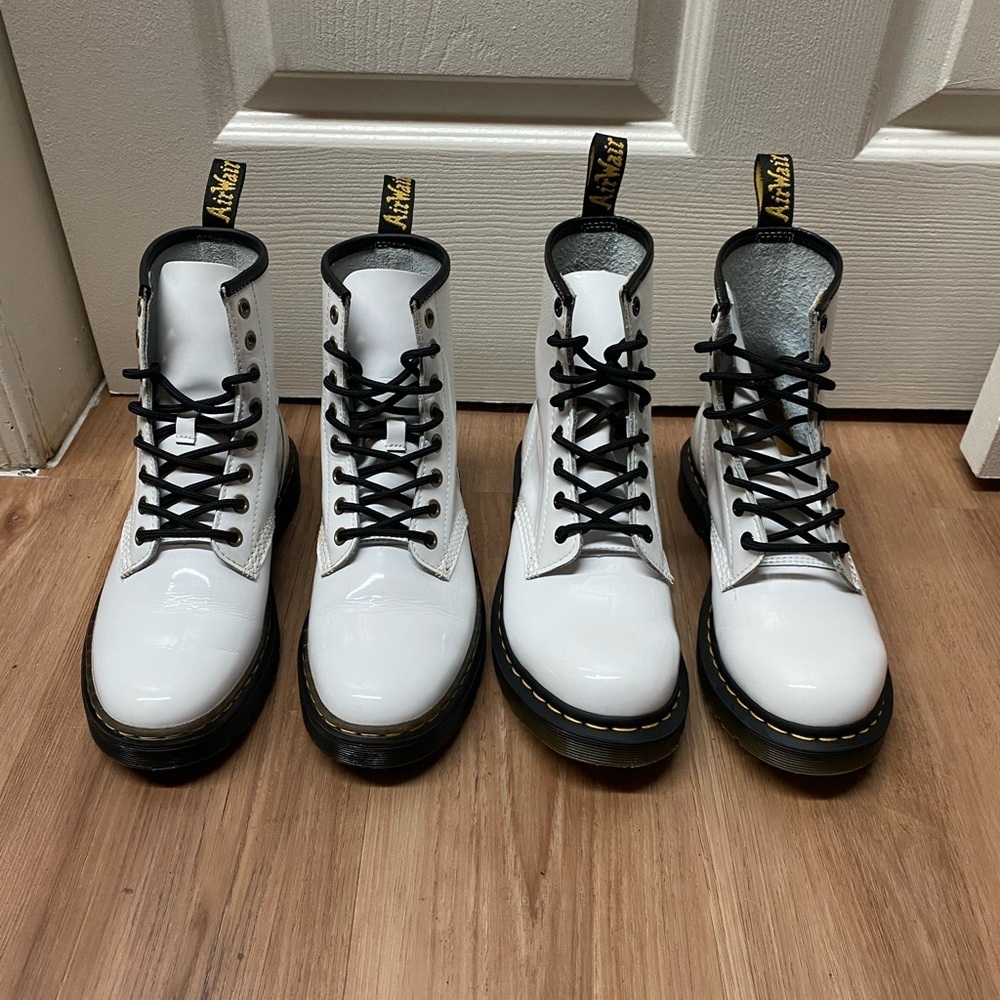 Dr. Martens Women’s Patent Leather Boots Bundle 1460 And Zavala Sizes 8 And 7 - Picture 2 of 10